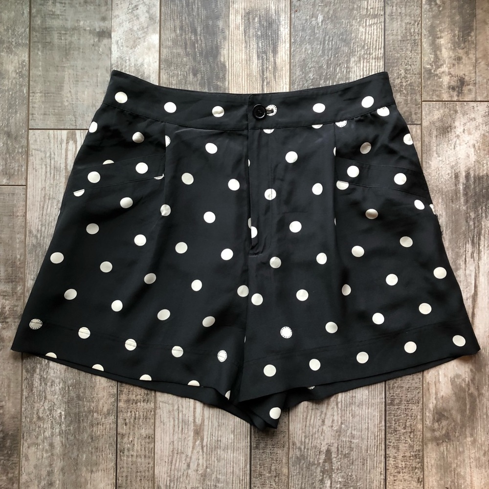 Marc By Marc Jacobs Silk Polka Dot Shorts
